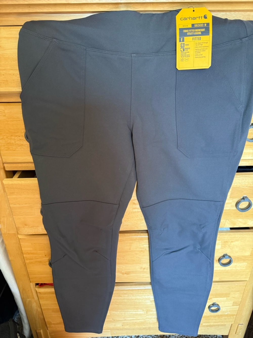 Carhartt Dark Gray Fitted Work Pants